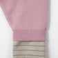 2way cuffs normcore knit/pink