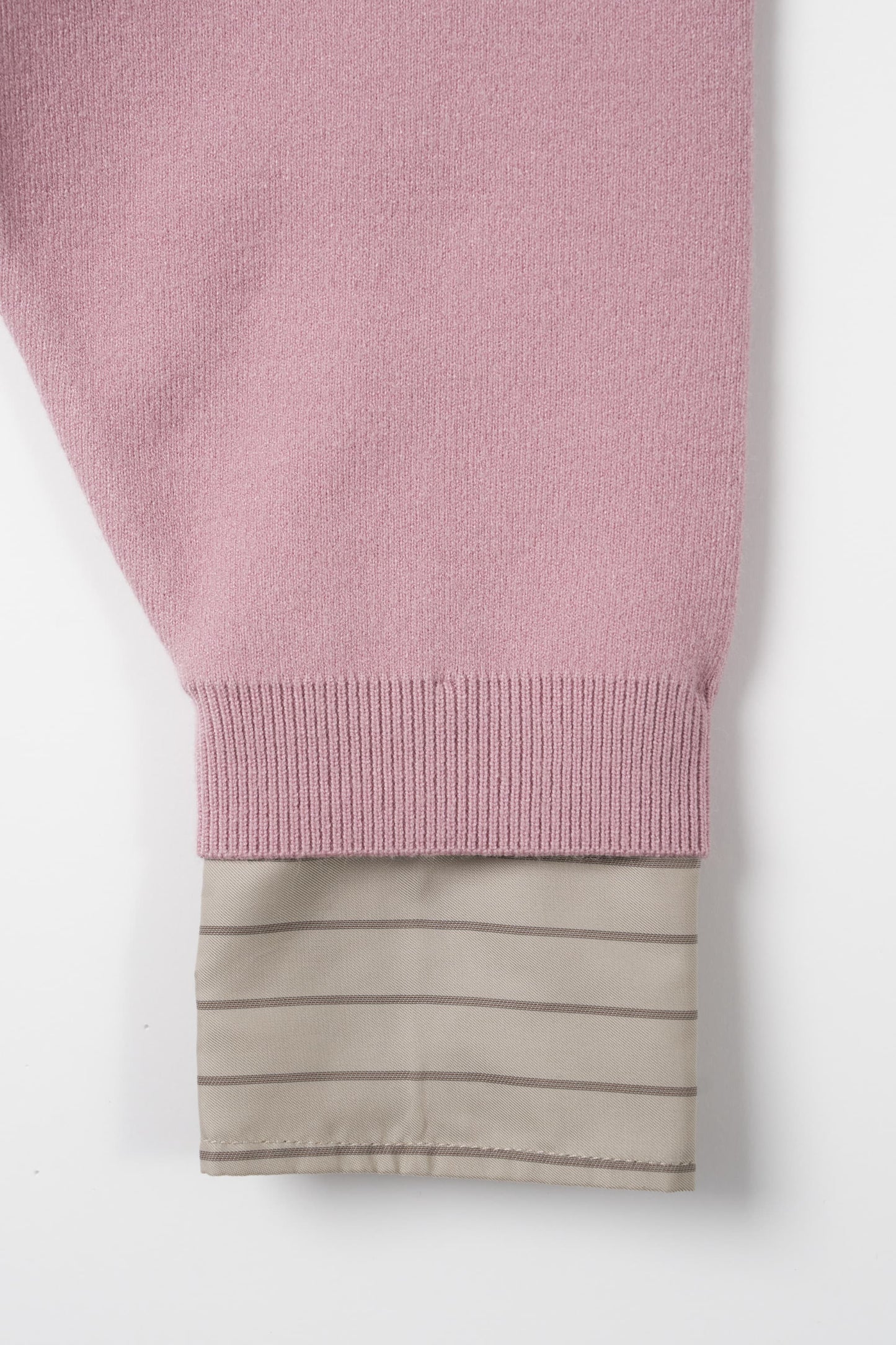 2way cuffs normcore knit/pink