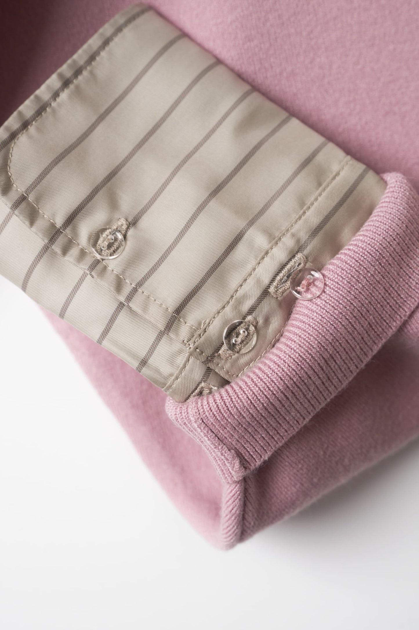 2way cuffs normcore knit/pink