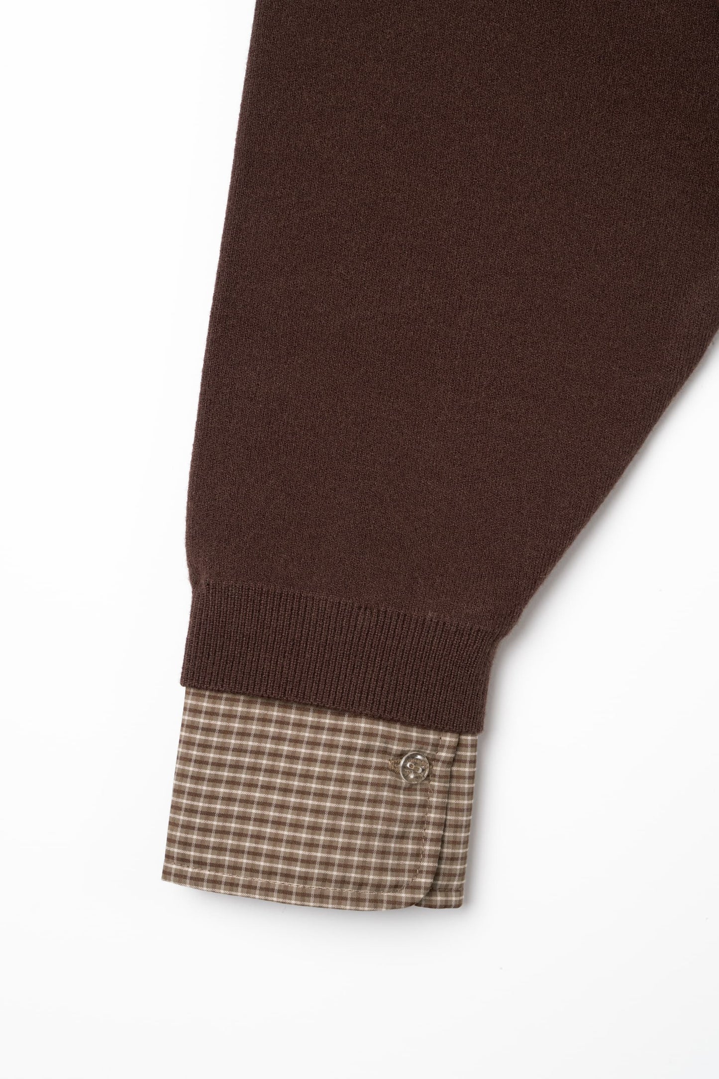 2way cuffs normcore knit/brown
