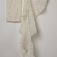 lace gathered top/white
