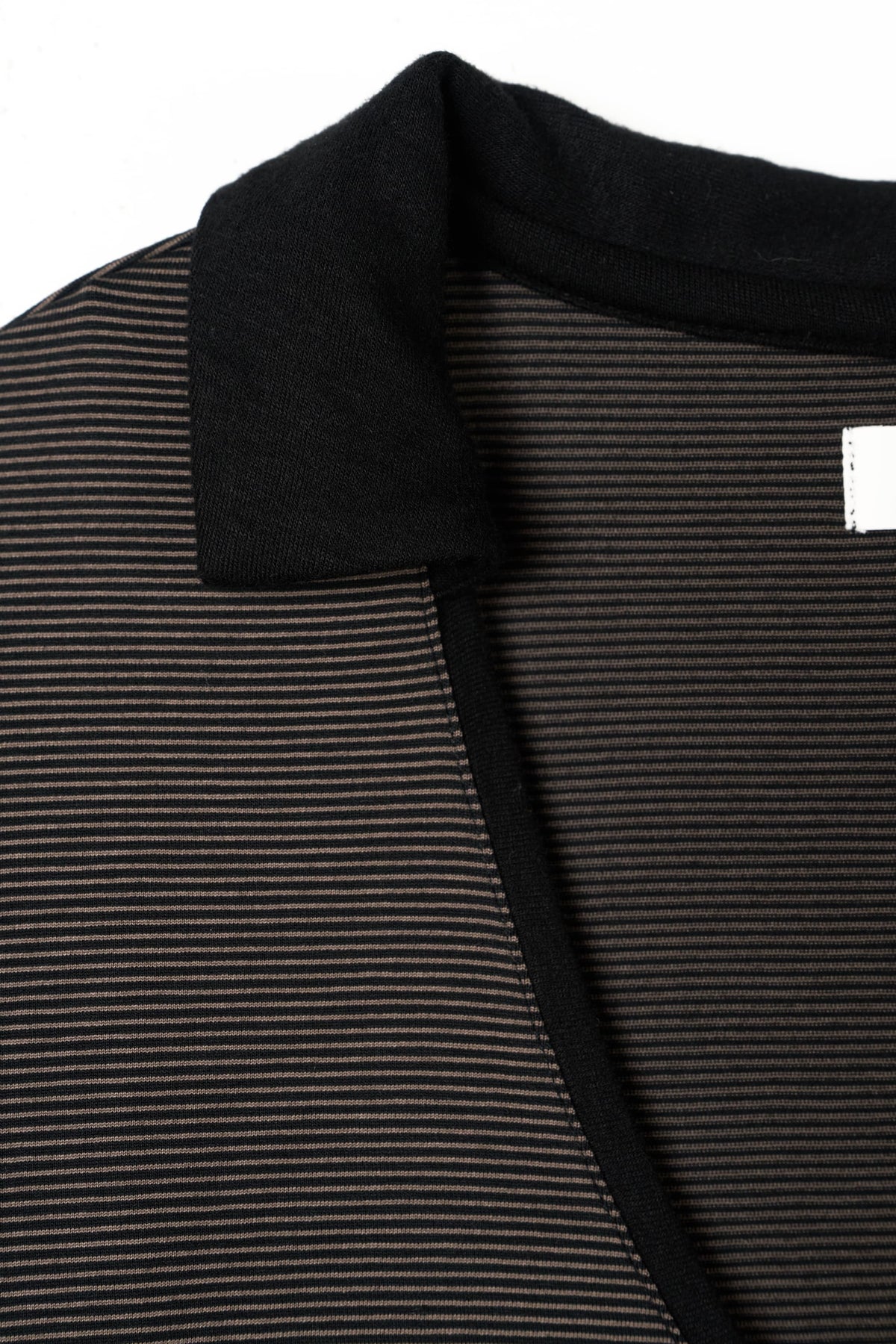 u-neck slim top/black