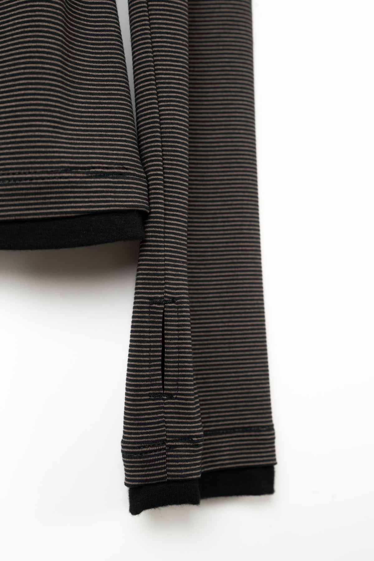u-neck slim top/black