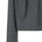 u-neck slim top/charcoal