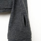 u-neck slim top/charcoal