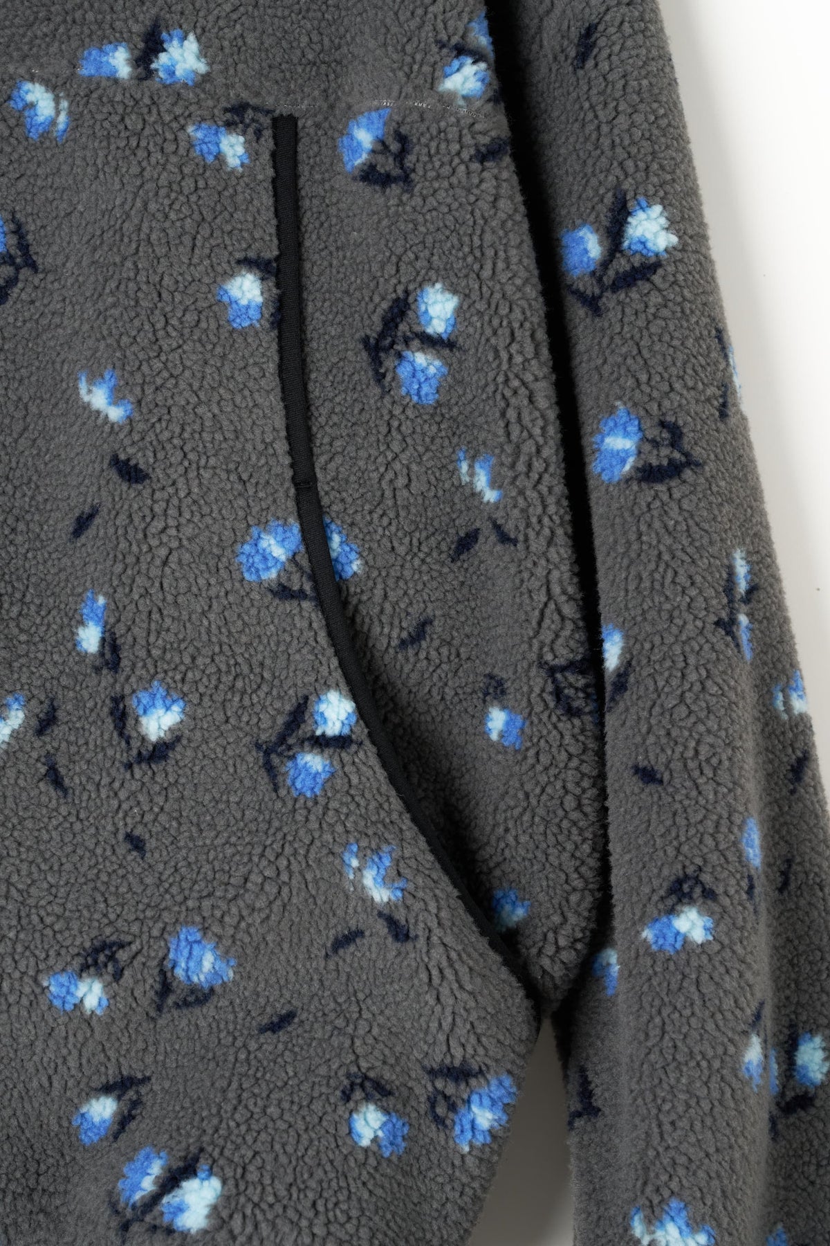 flower boa fleece(unisex)/gray