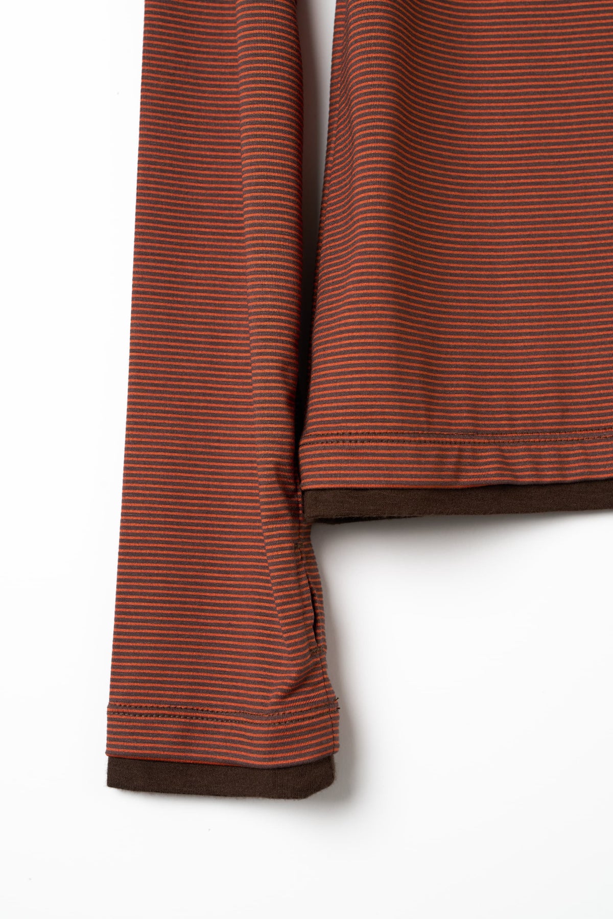u-neck slim top/orange