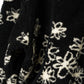 flower boa fleece(unisex)/black