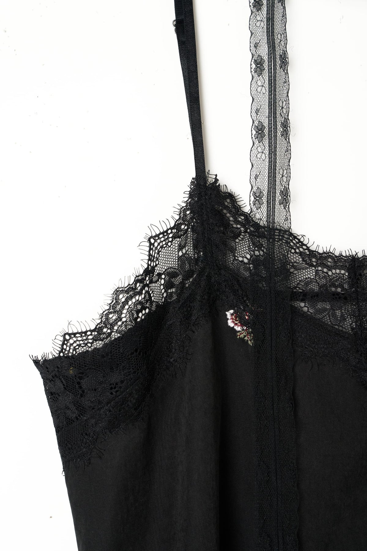 lace cami dress/black