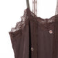 lace cami dress/brown
