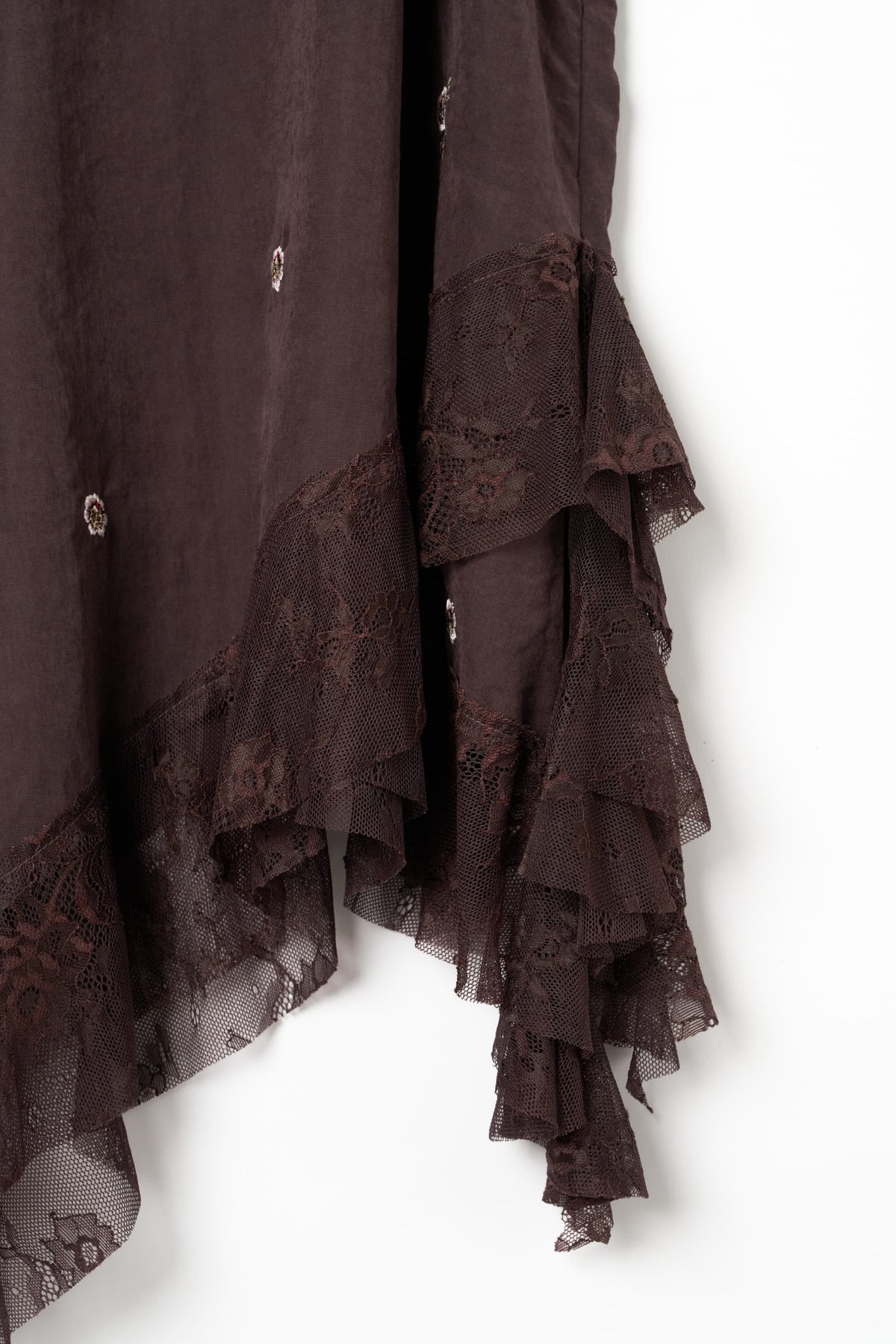 lace cami dress/brown