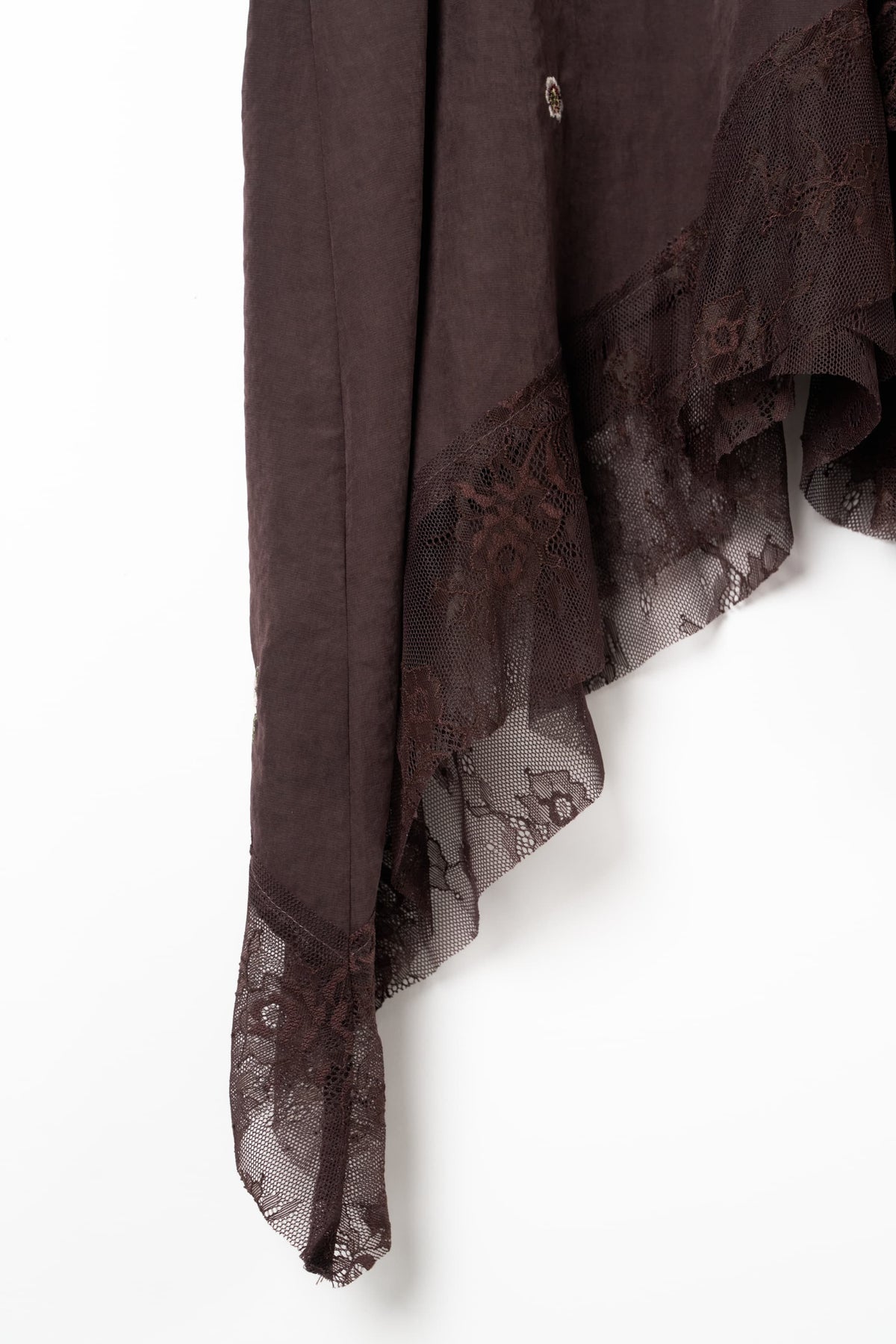 lace cami dress/brown