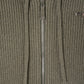 hooded knit parka/gray