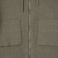 hooded knit parka/gray