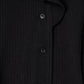 drop shoulder frill knit/black