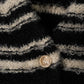 gold button trad cardigan/black