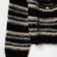 gold button trad cardigan/black