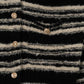 gold button trad cardigan/black