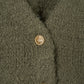 gold button trad cardigan/khaki