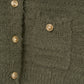 gold button trad cardigan/khaki