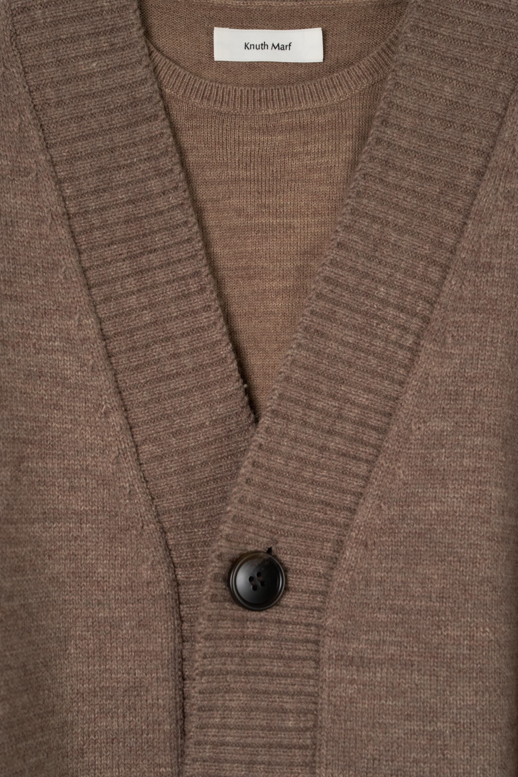 2-piece cardigan/brown | KNUTH MARF