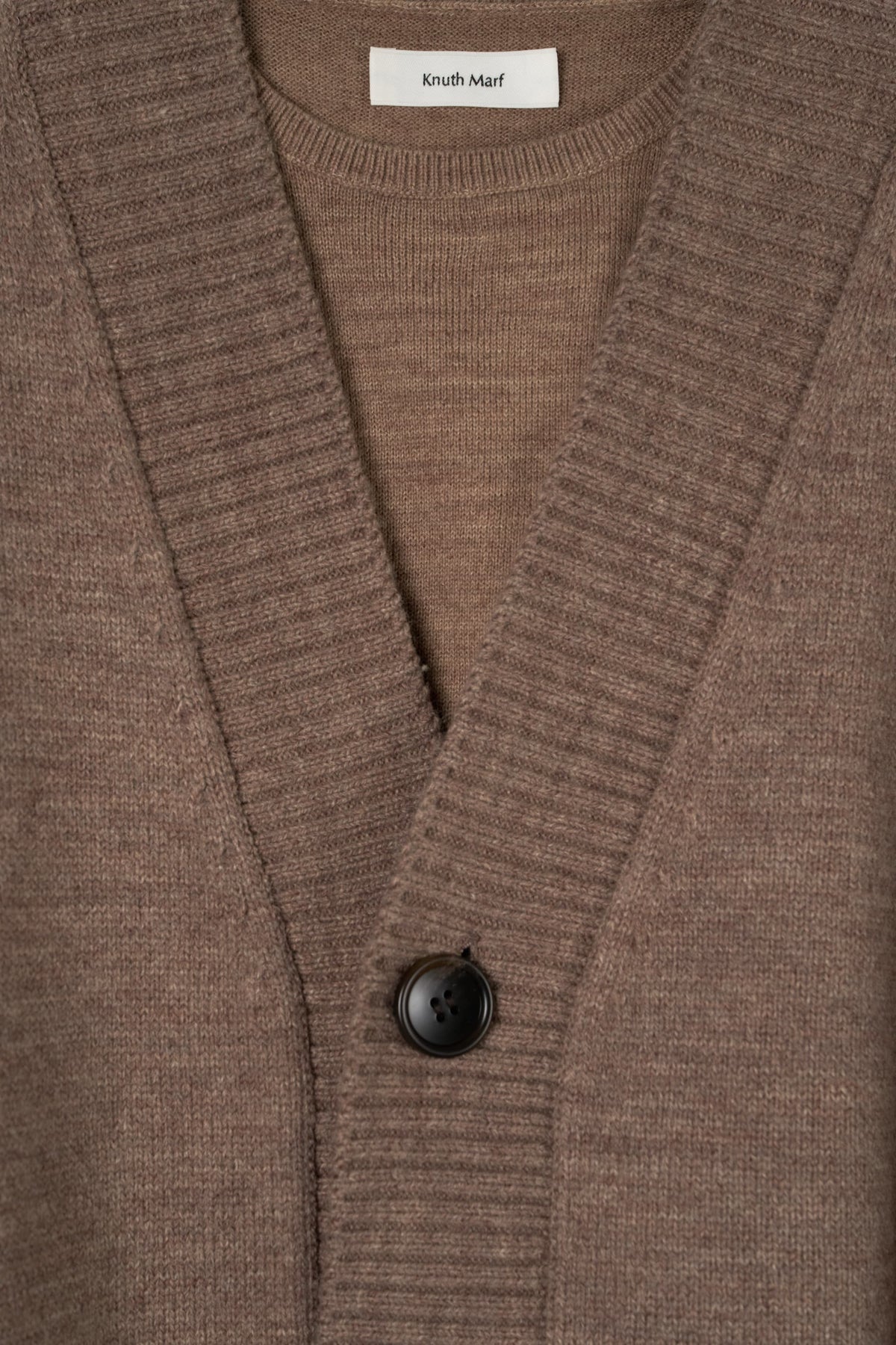 2-piece cardigan/brown