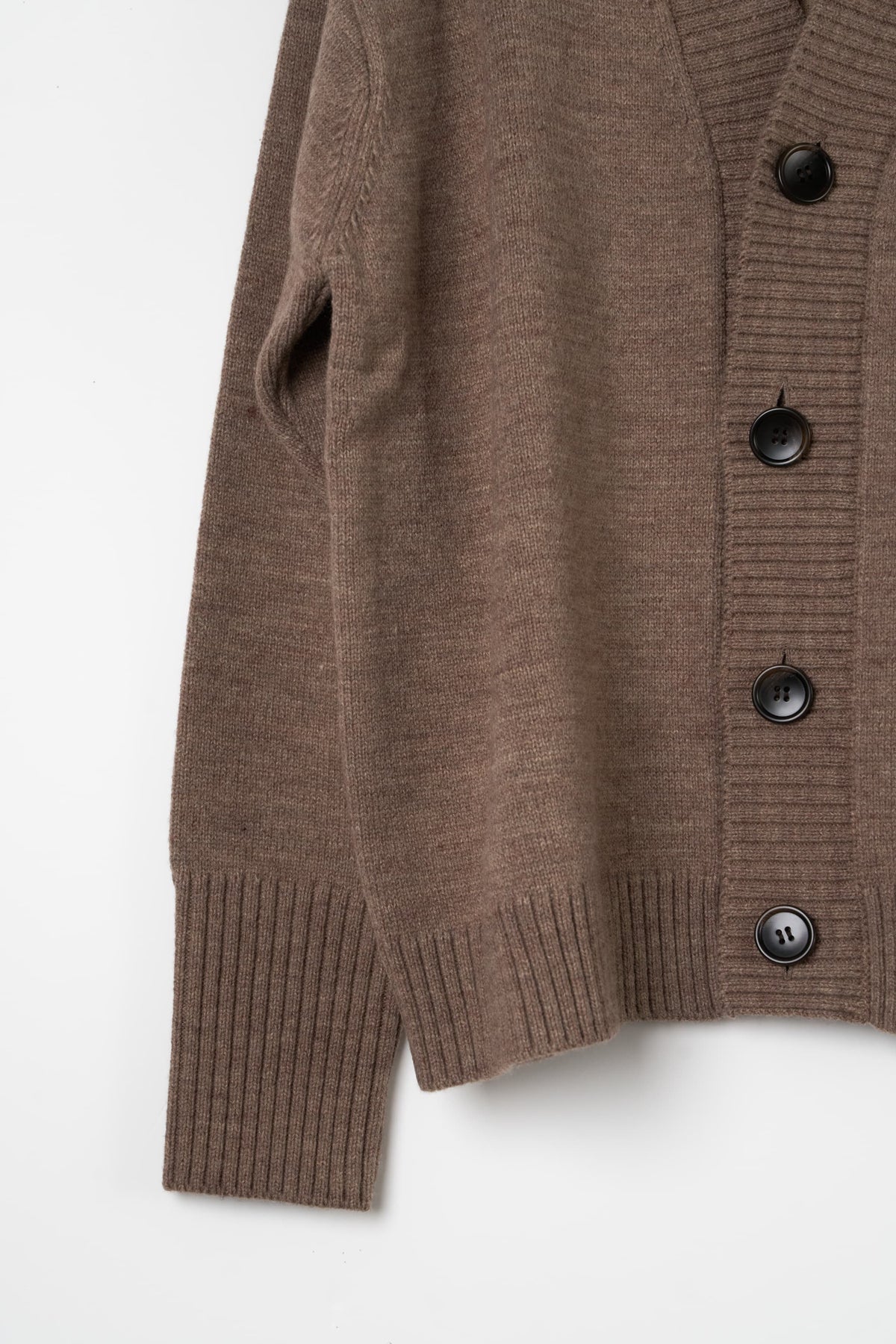 2-piece cardigan/brown