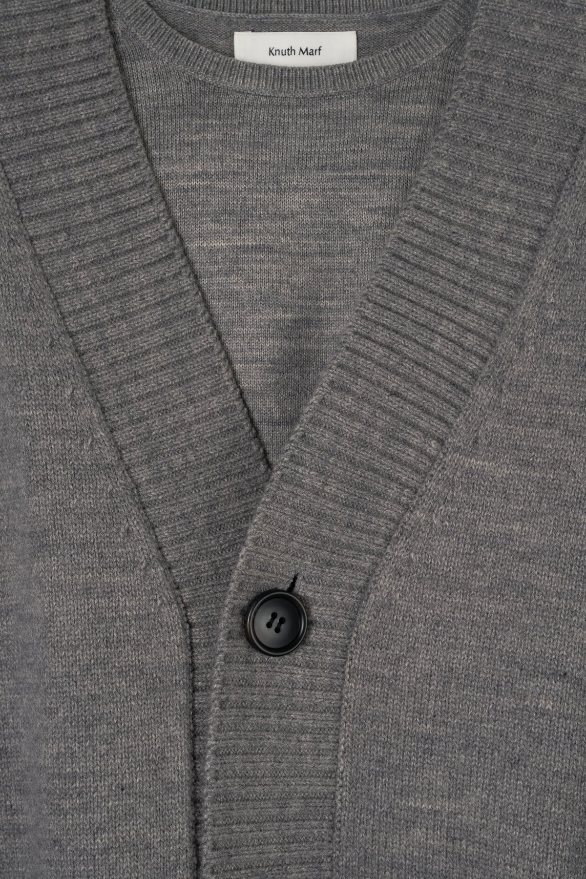 2-piece cardigan/gray