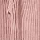 rib hoodie boucle knit/pink