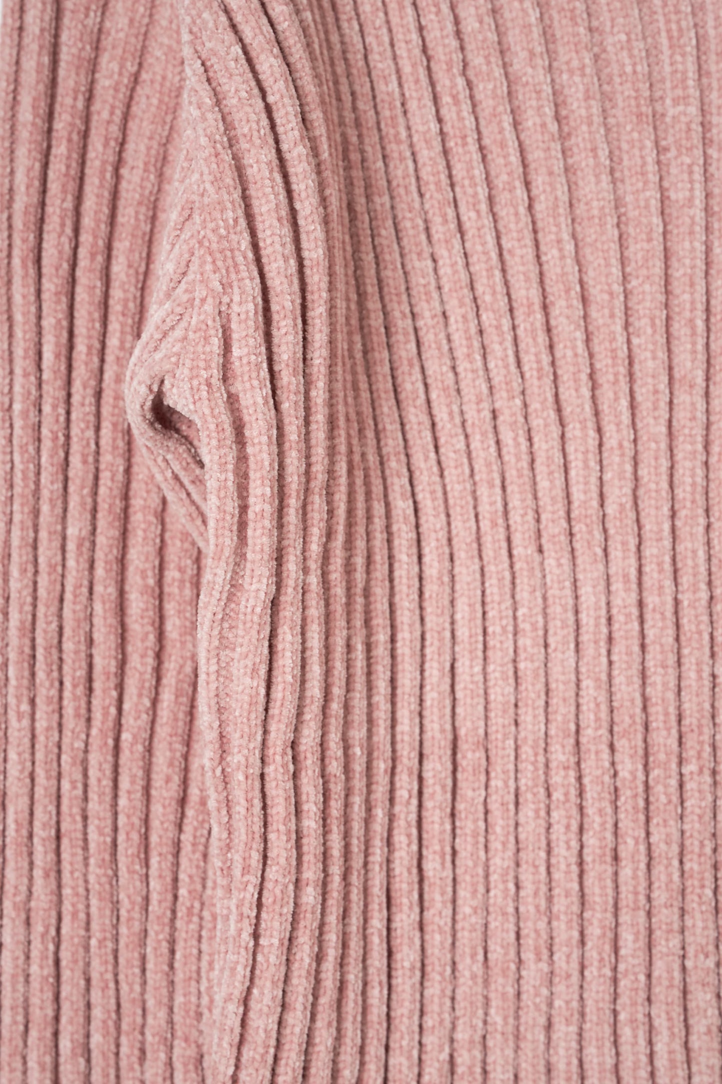 rib hoodie boucle knit/pink