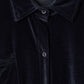 2way velour shirt/navy