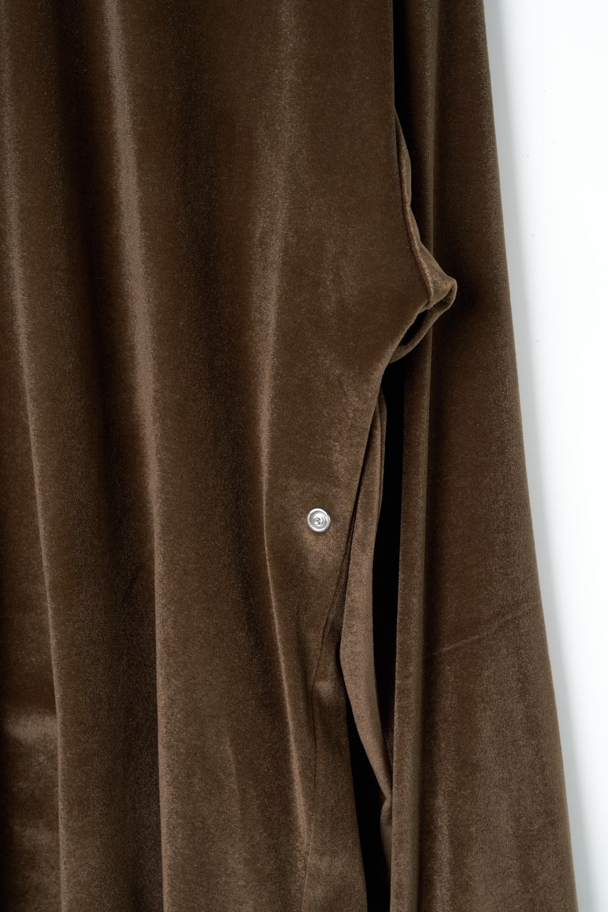 2way velour shirt/brown