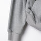 studded hoodie top/gray
