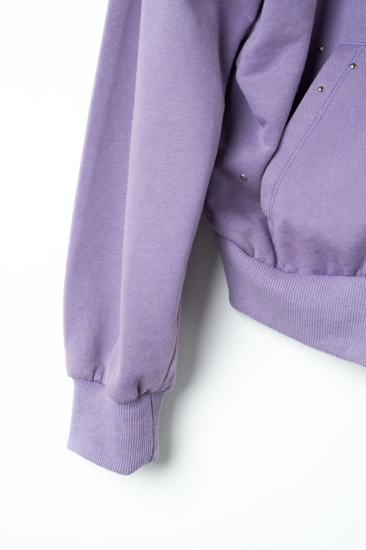 studded hoodie top/purple