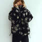 flower boa fleece(unisex)/black