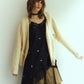 lace cami dress/black