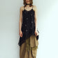 lace cami dress/black