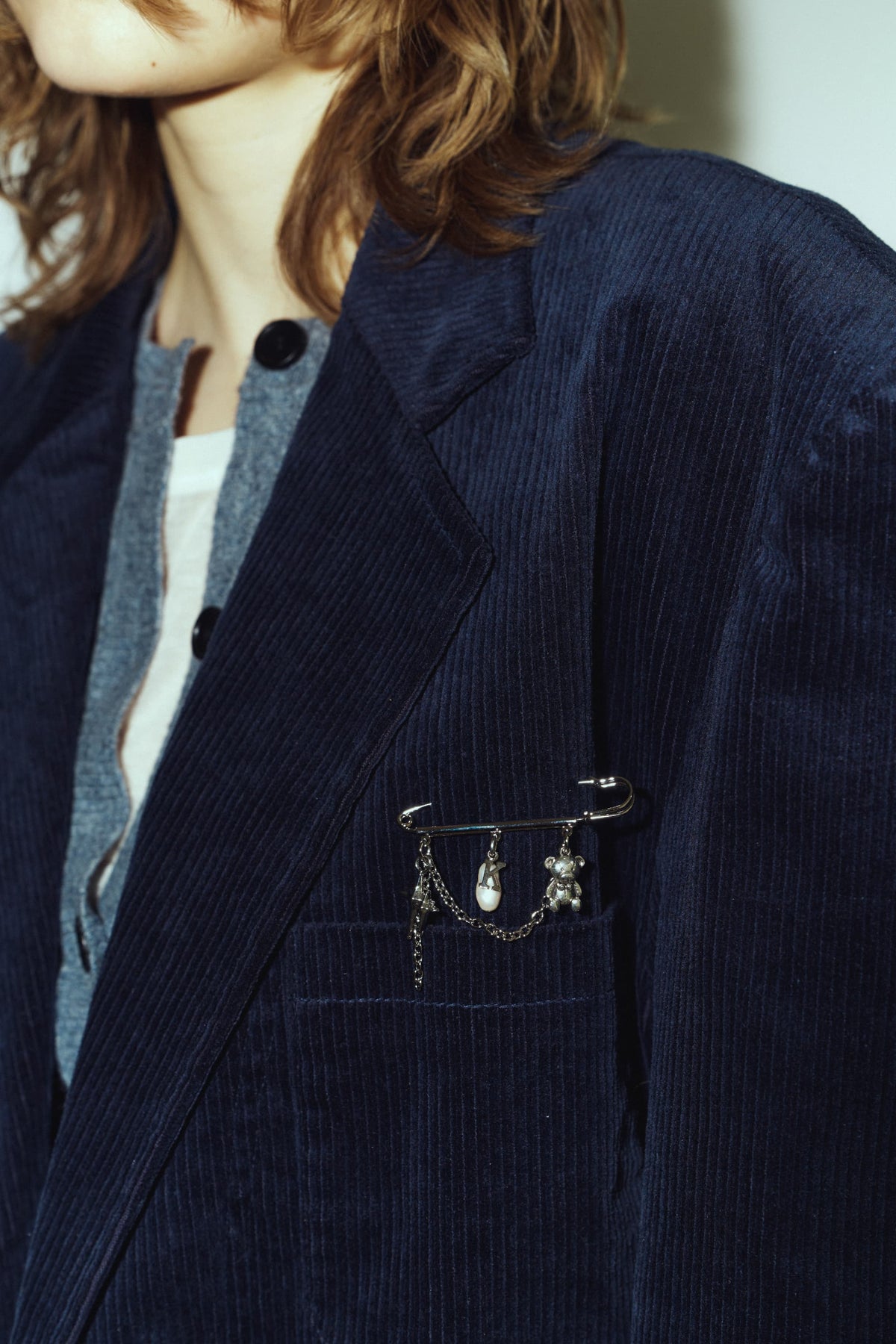 curve utility jacket(unisex)/navy