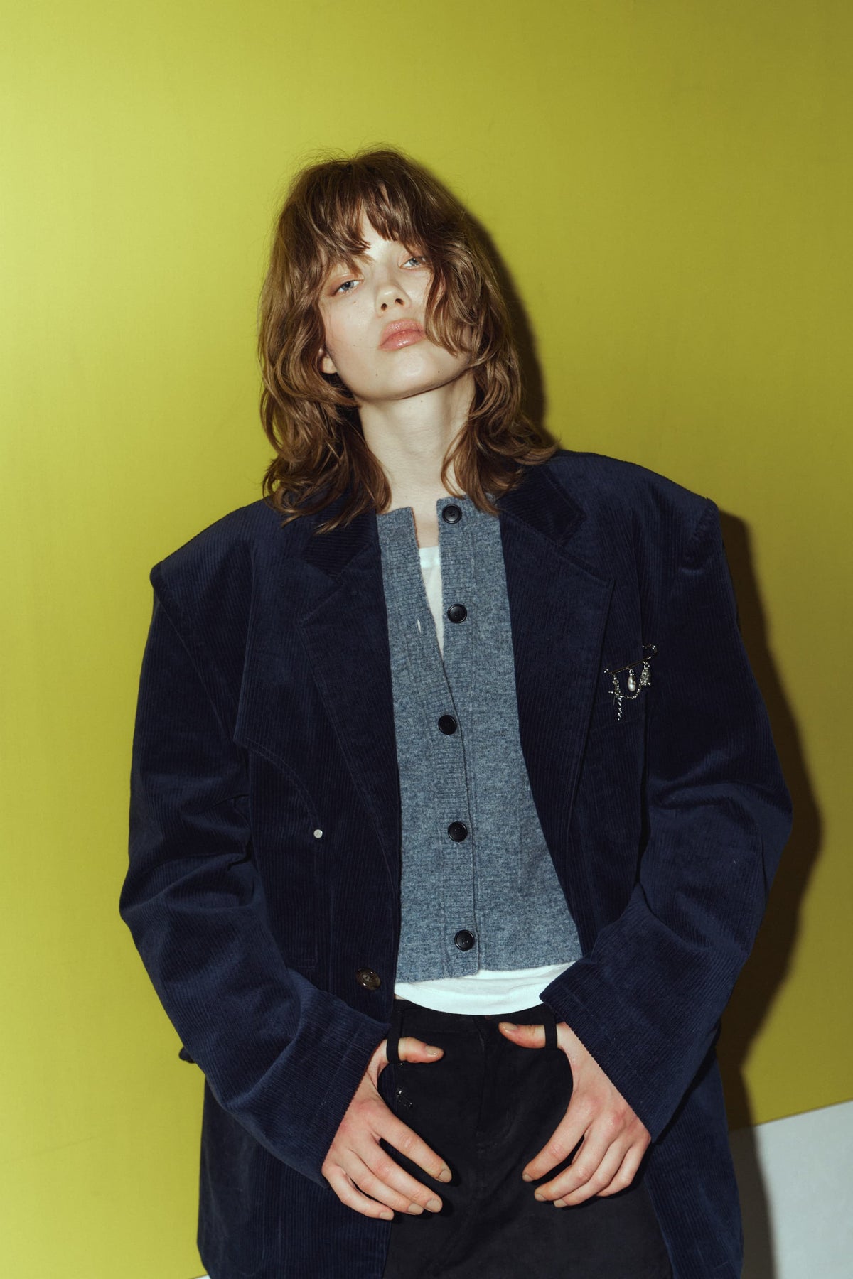 curve utility jacket(unisex)/navy