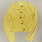 damaged pocket knit/yellow