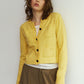 damaged pocket knit/yellow