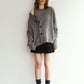 2-piece cardigan/gray