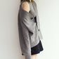 2-piece cardigan/gray