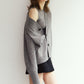 2-piece cardigan/gray