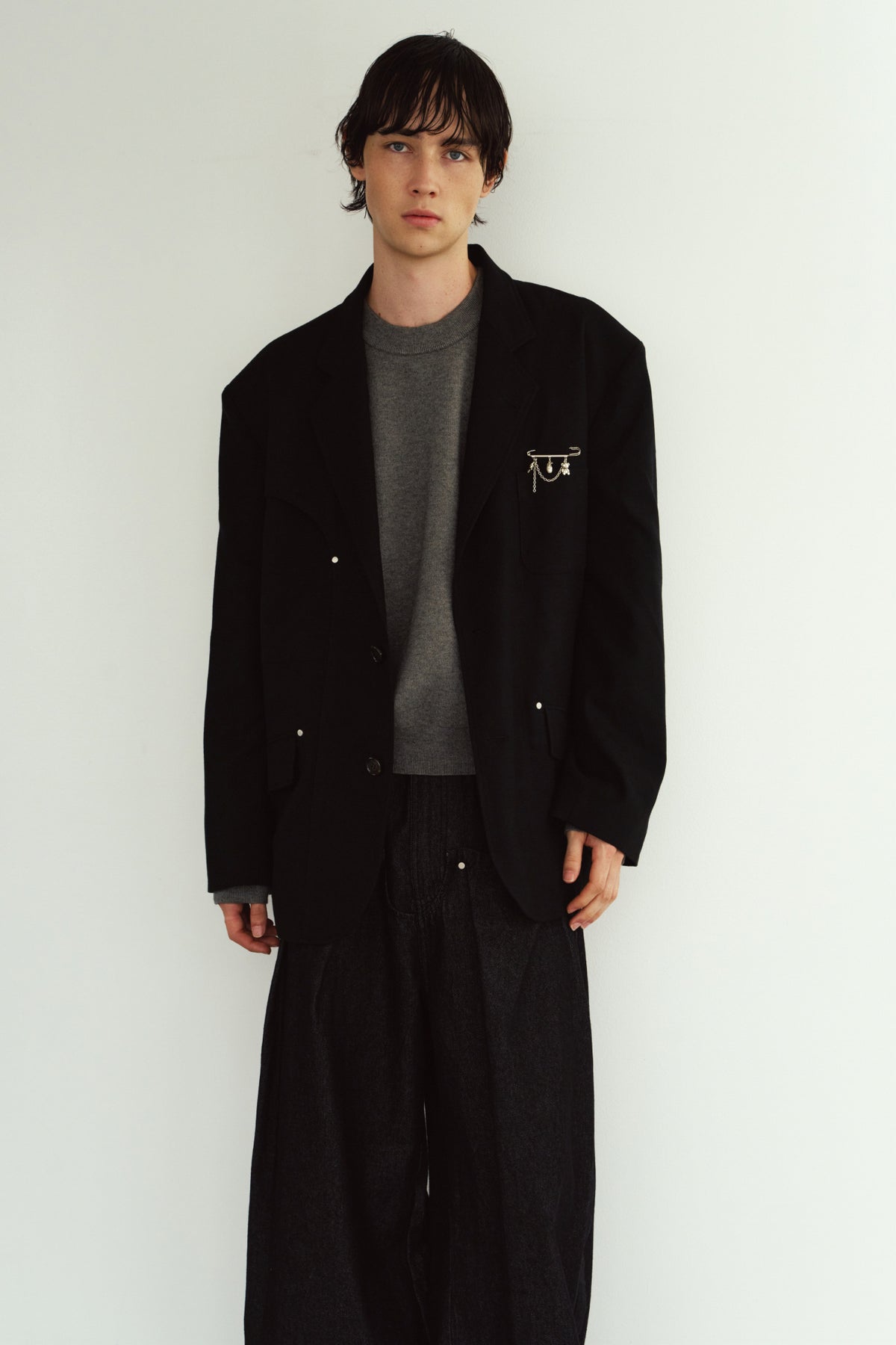 curve utility jacket(unisex)/black