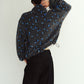 flower boa fleece(unisex)/gray