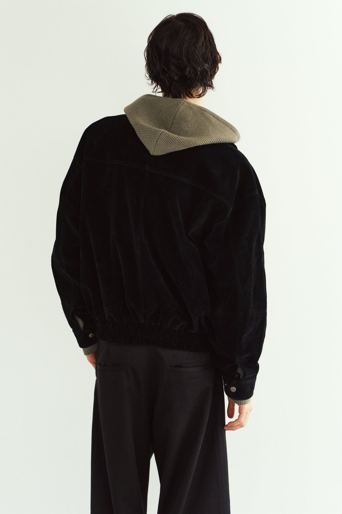 suede blouson(unisex)/black