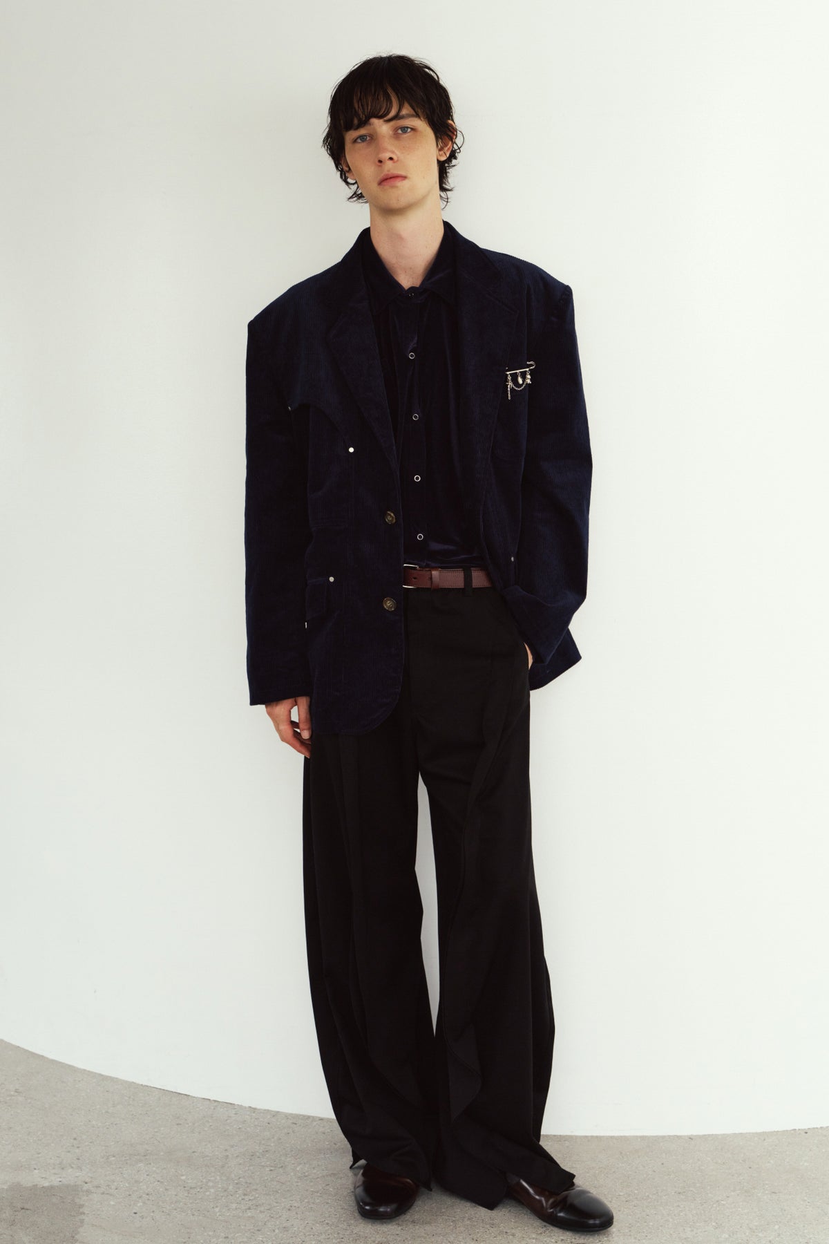 curve utility jacket(unisex)/navy
