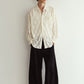 over lace shirt/white