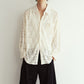 over lace shirt/white